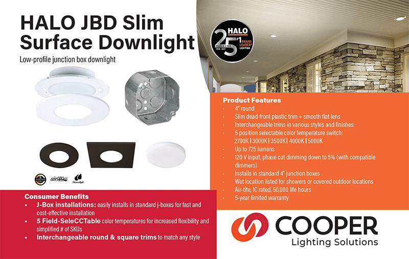 HALO JBD Slim Surface Downlight Ad