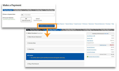 Select invoices by date