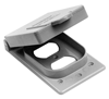 078901 - DPLX Recpt WP CVR Grey - Multifittings/Kraloy