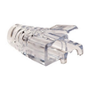 100035C - Clear Strain Relief CAT5 50 PC Clamshell - Platinum Tools