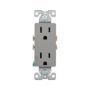 1107GY - Recp Deco Duplex 15A 125V 2P3W Gy - Eaton Wiring Devices
