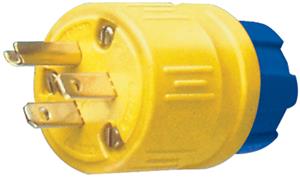 1510PG - Plug Nema 5-15 15A 125V Small Yellow - Ericson