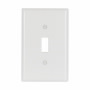 2034W - Wallplate 1G Toggle Thermoset Mid WH - Eaton