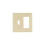 2153V - Wallplate 2G Tog/Deco Thermoset STD Iv - Eaton Wiring Devices