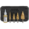 25950 - Step Bit Kit, Spiral Double-Fluted, Vaco, 4PC - Klein Tools