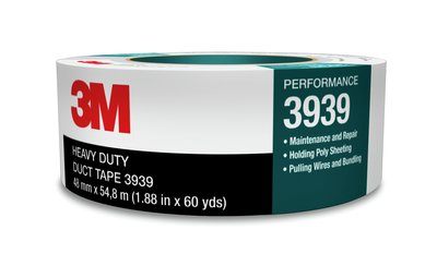 3939 - Heavy Duty Duct Tape, Silver, 48MM X 54.8M - 3M
