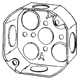 40SPL - 4X1-1/2 Oct Box W/1/2&3/4 Ko - Appozgcomm