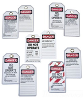 44830 - Lockout Tag, Heavy Duty, "Do Not Operate", 5/Card - Ideal