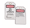44830 - Lockout Tag, Heavy Duty, "Do Not Operate", 5/Card - Ideal