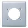 4934 - 2G Al Plate For RCPT2.109 - Leviton Manufacturing
