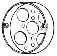 4CL - 4"RND, 1/2"D PNCK W/1/2 Ko - Appozgcomm