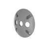 51970 - HBL 1G RND WP CVR, (3)1/2HUBS Gry - Hubbell--Raco