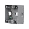 53460 - HBL 2G WP BX, (7)3/4HUBS Gry - Hubbell--Raco
