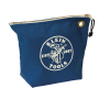 5539BLU - Zipper Bag, Canvas Consumables Tool Pouch, Blue - Klein Tools