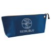 5539LBLU - Zipper Bag, Large Canvas Tool Pouch, 18", Blue - Klein Tools