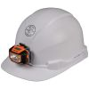 60107 - Hard Hat Non-Vented Cap Style W/ Headlamp, White - Klein Tools