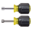 610M - Magnetic Stubby Nut Drivers, 1-1/2" Shaft, 2PC - Klein Tools