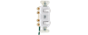 693W - Combo 2 Switches 3W 15A 120/277V WH - Pass & Seymour/Legrand