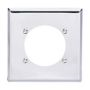 69B0X - Wallplate 2G SGL Rec W/2.4688" Hole Chrome - Eaton