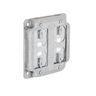 809U - Rac 4SQ, 2G 6-In-1 PLT 1/2 RSD BX CVR - Raco