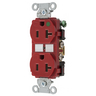 8300RED - Hubbell-Pro HG DPLX 20A/125V RD - Wiring Device-Kellems