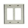 93402B0X1 - Wallplate 2G Decorator STD SS - Eaton