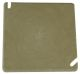 9344 - 4" SQ Blank Cover - Allied Moulded Products