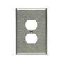 93801 - Wallplate 1G Duplex Receptacle Ovr SS - Eaton Wiring Devices