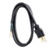 9703SW8808 - 16/3 3' SJT Black STR Plug - Cables & Cords