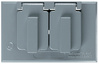 CA8BRH - 1G Wallplate Horizontal Duplex Cover Bronze - Legrand-Pass & Seymour