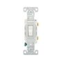 CS120W - Switch Toggle SP 20A 120/277V Swire WH - Eaton