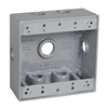 DB750XS - 2G WP Gray Box - Seven 1/2" Holes - 30 Cu In - Taymac