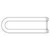 F31T8SPX35UEC0 - 31W T8 U Bend 3500K Med Bi-Pin 82 Cri Fluor Lamp - Ge By Current Lamps