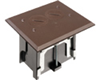 FLBA101BR - Brown NM Adj Floor Box (2) Thread Plugs - Arlington Industries