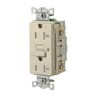 GFRTW20I - 20A 125VAC Comm TRWR GFR Ivory - Hubbell Wiring Devices