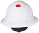 H801VUV - Full Brim Hard Hat, White - Minnesota Mining (3M)