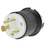 HBL2611 - LKG Plug, 30A 125V, L5-30P, B/W - Hubbell Wiring Devices