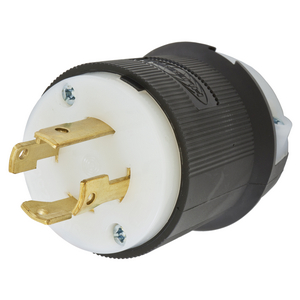 HBL2721 - LKG Plug, 30A 3P 250V, L15-30P, B/W - Wiring Device-Kellems