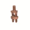 KC15B1 - Grounding Post, Cable to Flat Surface, Copper Allo - Burndy