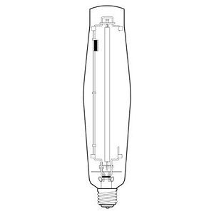 LU1000EC0 - 1000W E25 High Pressure Sodium Clear Mogul Base - Ge Traditional Lamps