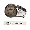 M21500430 - Polyester Labels, 0.5" X 21', BK/CLR - Brady®