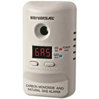 MCND401B - Plug-In C0 & Natural Gas Smart Alarm - Universal Security Instruments
