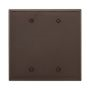 PJ23B - Wallplate 2G Blank Box Mount Poly Mid BR - Eaton