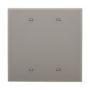 PJ23GY - Wallplate 2G Blank Box Mount Poly Mid Gy - Eaton