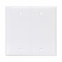 PJ23W - Wallplate 2G Blank Box Mount Poly Mid WH - Eaton Wiring Devices