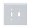 SP02W - Plastic Wallplate Jumbo 2G 2 Toggle W/Out Line WH - Legrand-Pass & Seymour