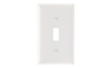 SP1W - Plastic Wallplate 1G Toggle W/Out Line WH - Legrand-Pass & Seymour