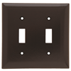 SP2 - Plastic Wallplate 2G 2 Toggle W/Out Line - Legrand-Pass & Seymour