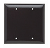 SP23 - Plastic Wallplate 2G Blank W/Out Line - Pass & Seymour/Legrand