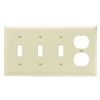 SP38I - Smooth Wallplate 3G Toggle 1G Duplex Iv - Legrand-Pass & Seymour